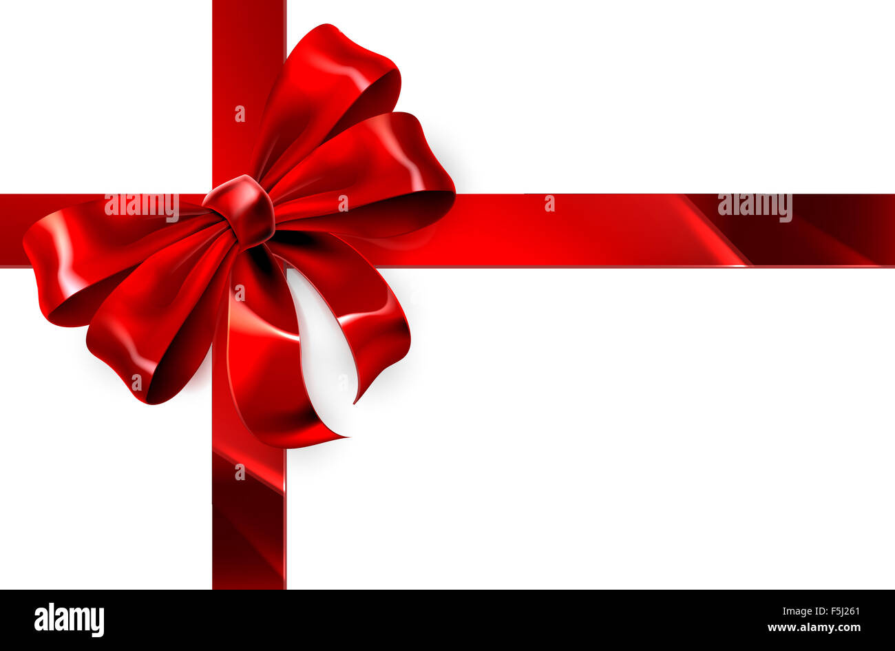 red silk ribbon with lent isolated on white, Stock image