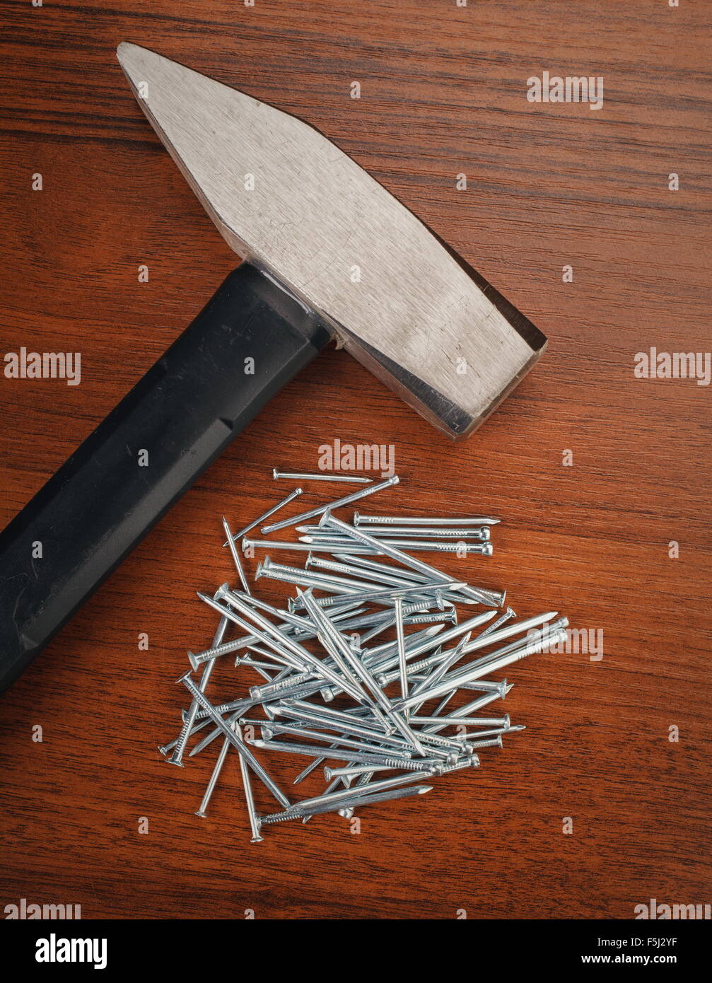 Hammer and nails Stock Photo Alamy