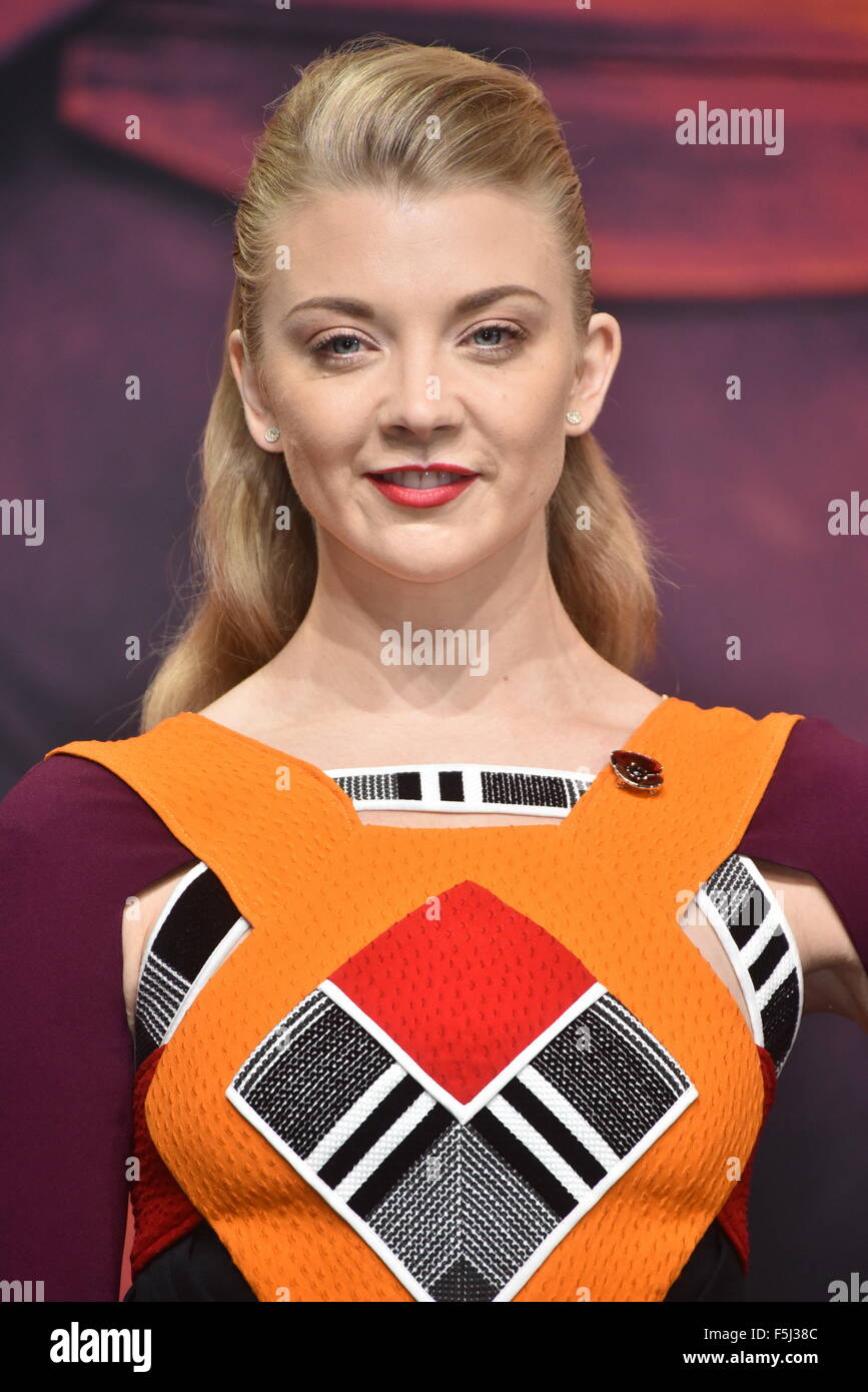 British actress Natalie Dormer attends to the Premiere of 'The Hunger Games: Mockingjay - Part 2' at the Sony Center CineStar in Berlin, Germany. On November 04, 2015./picture alliance Stock Photo