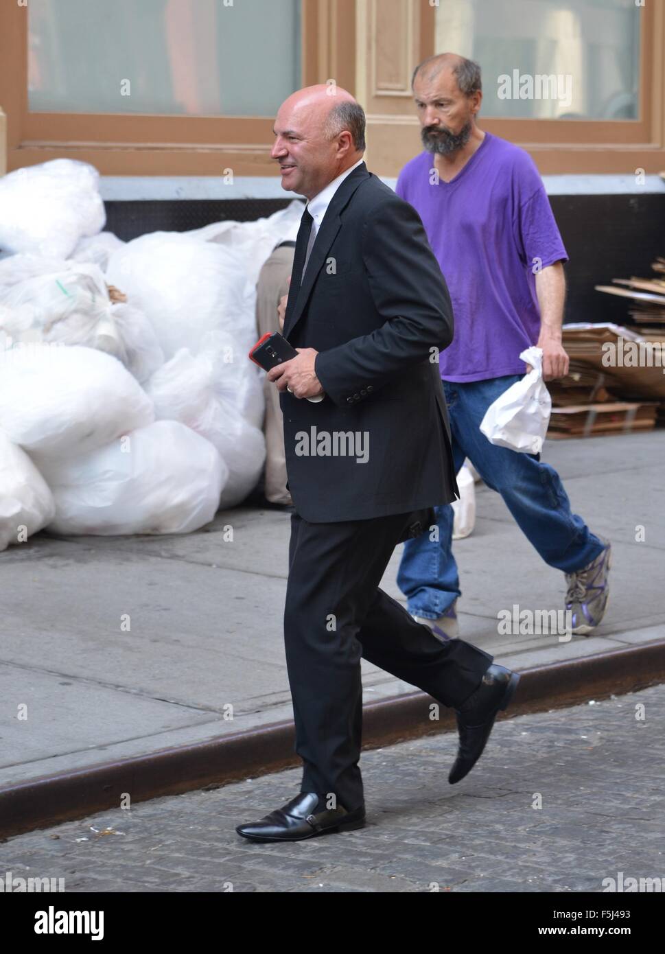 Kevin O&rsquo;Leary leaving his hotel in Manhattan Featuring: Kevin O&rsquo;Leary