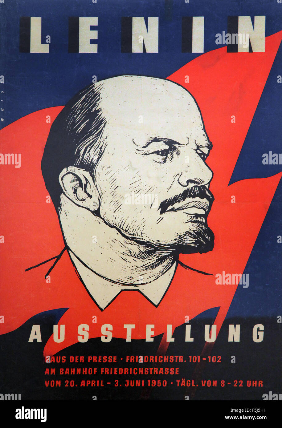 Vladimir Lenin poster art print Stock Photo
