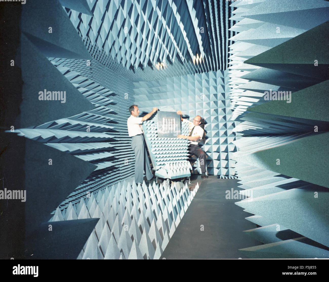 Atlas Details Anechoic Chamber; Little blue Room Date 03311967 Stock Photo