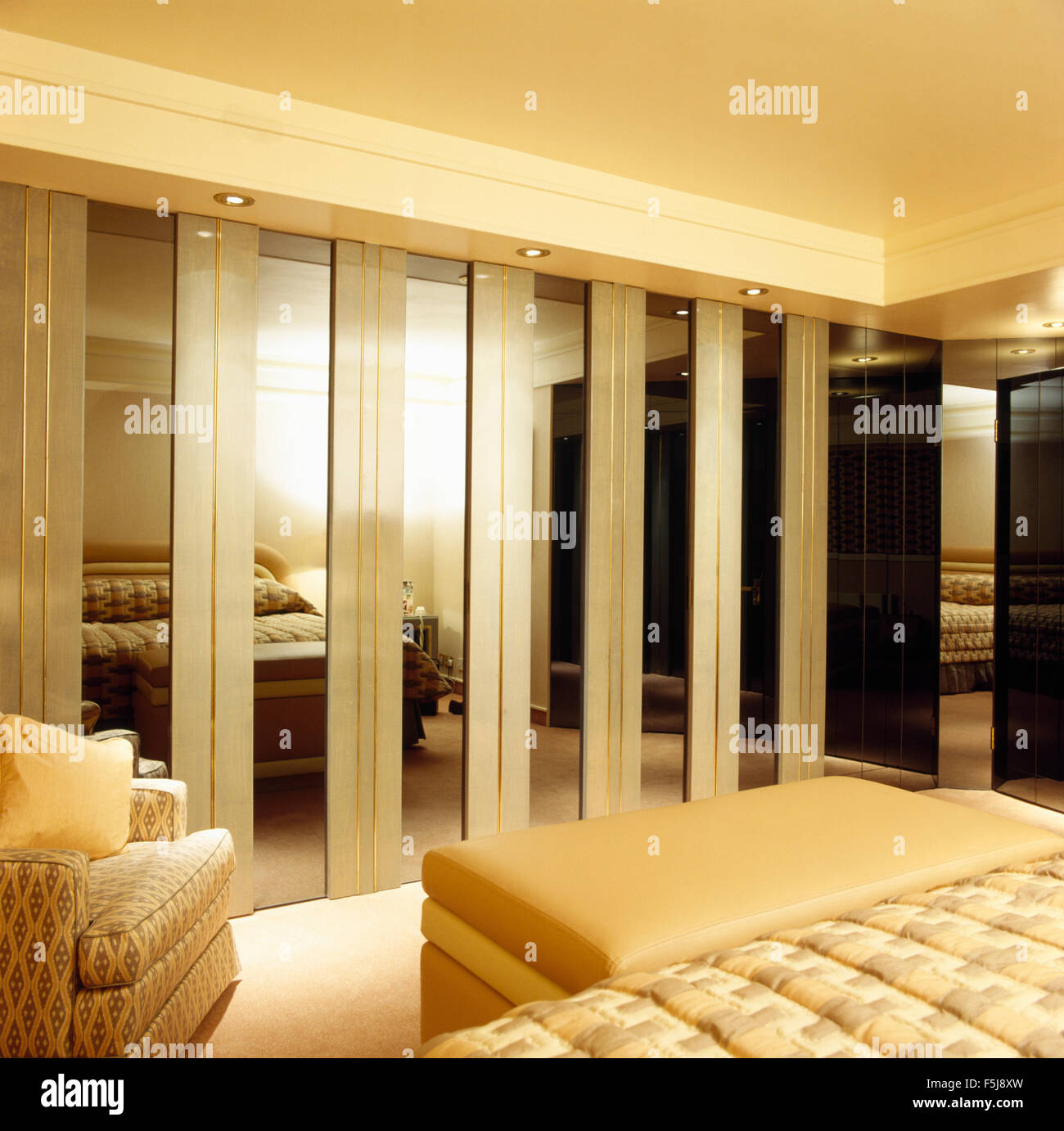 Fitted Wardrobes With Mirrored Doors In An Eighties