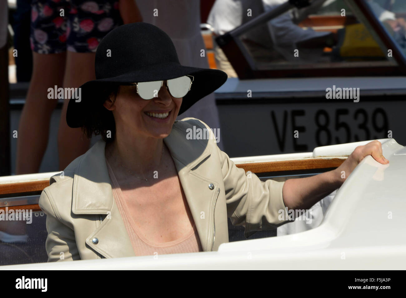 72nd Venice Film Festival - Celebrity Sightings  Featuring: Juliette Binoche Where: Venice, Italy When: 04 Sep 2015 Stock Photo