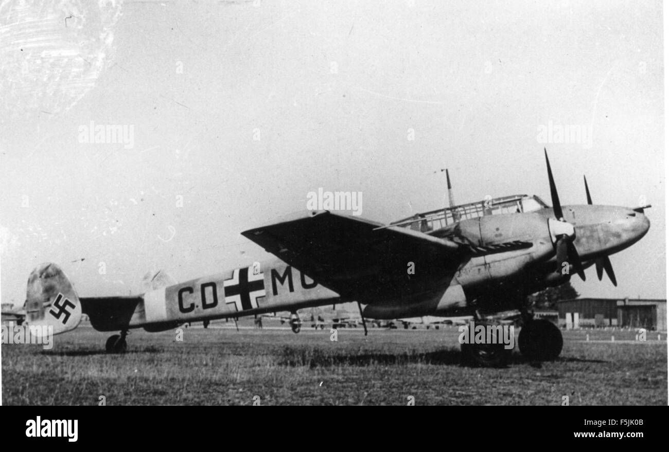 Messerschmitt Bf 110C-4B  Peter Bowers collection Stock Photo