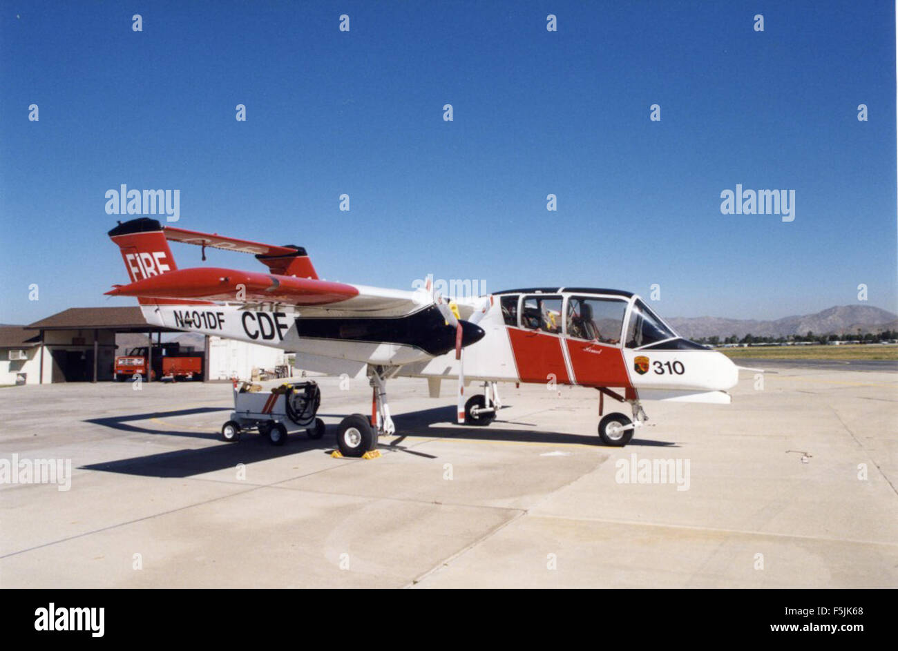 North American Rockwell OV-10 'Bronco ', 155457, cn 305-120M-66 (N401DF) Stock Photo