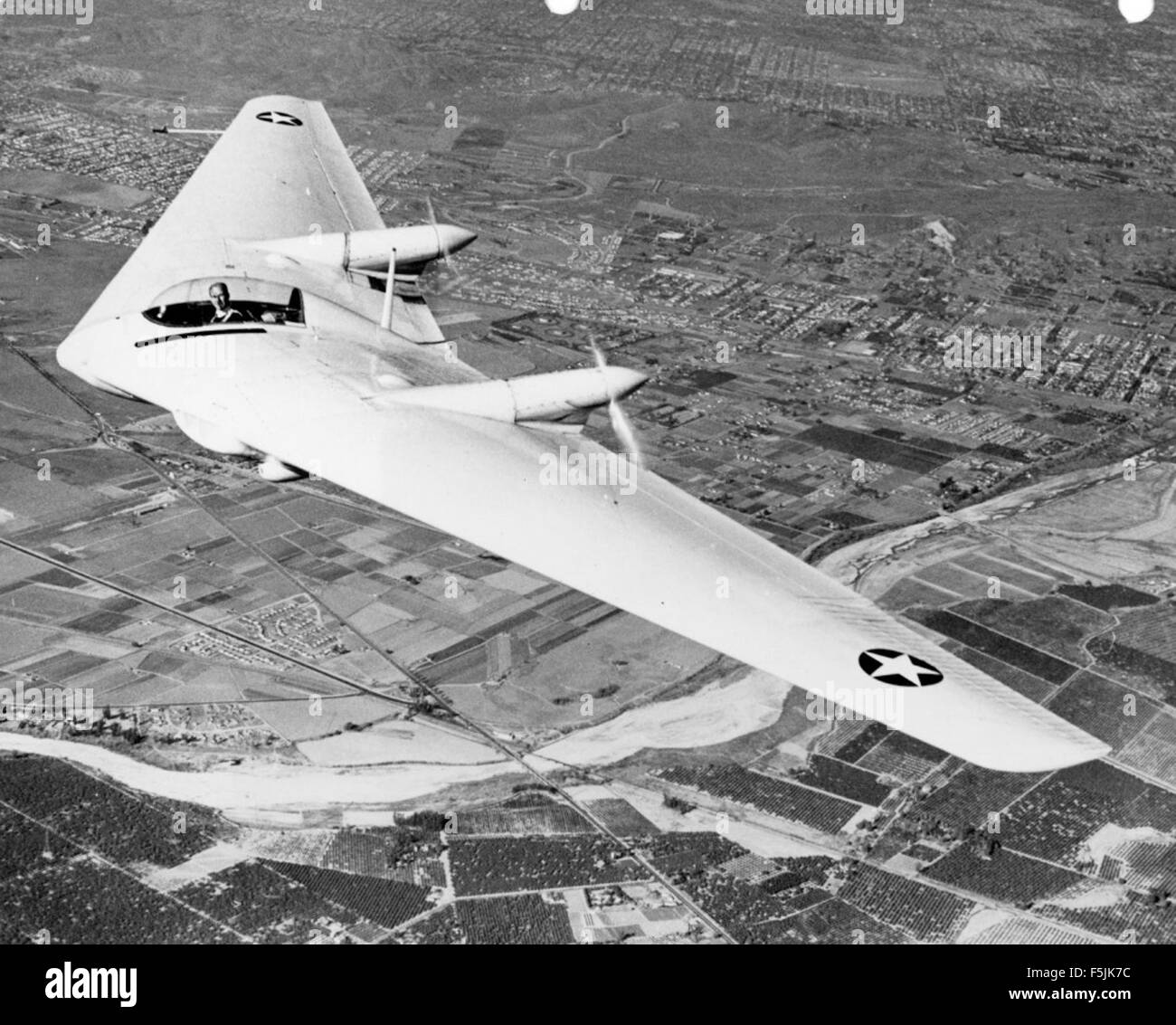 Photograph of the Northrop N9M, a unique aircraft design by Northrop ...