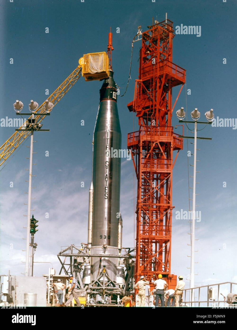 Atlas 93D-Mercury Details MA-5; Atlas Booster 93D; Pad Stock Photo - Alamy