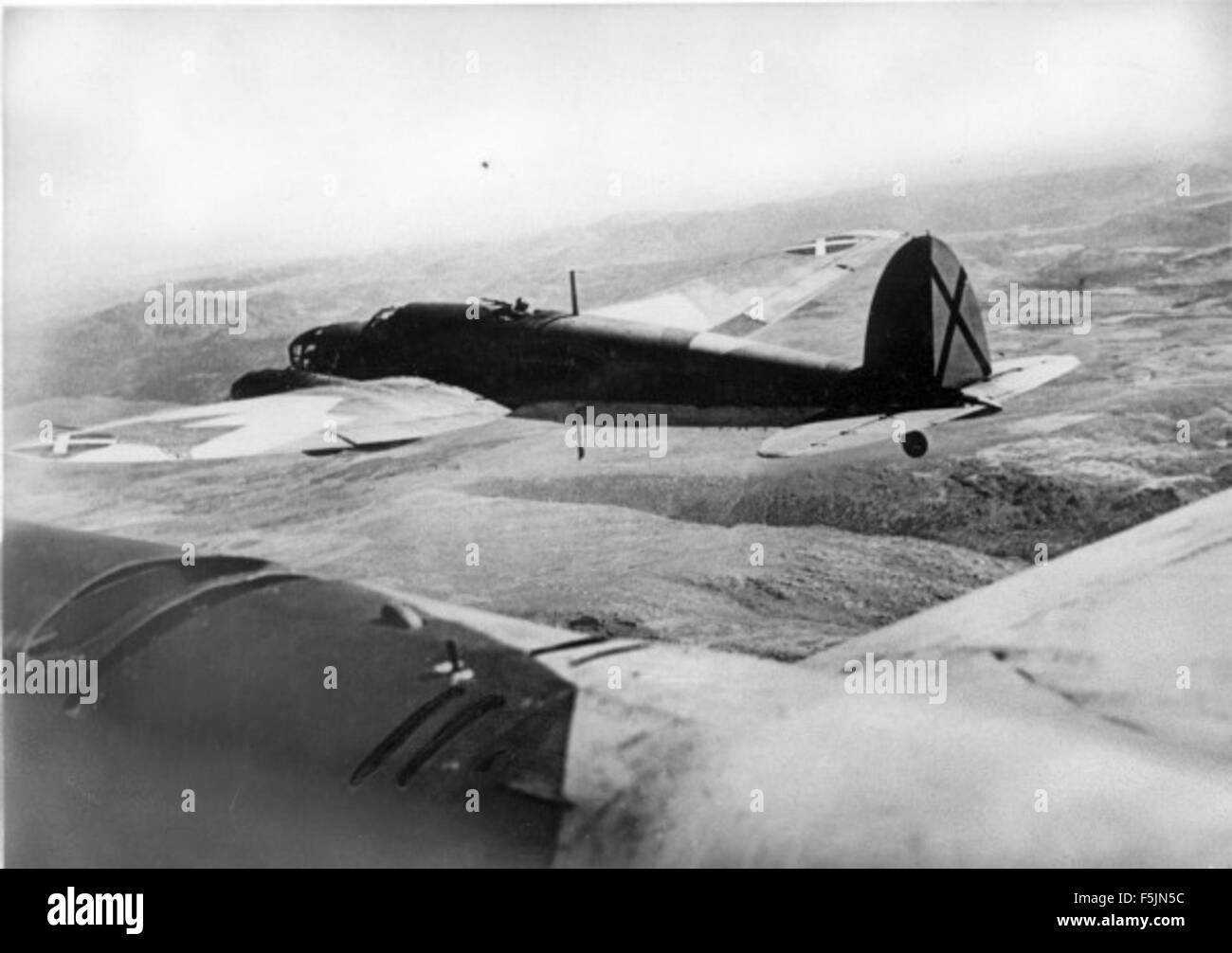 Military aircraft on airfield Black and White Stock Photos & Images - Alamy