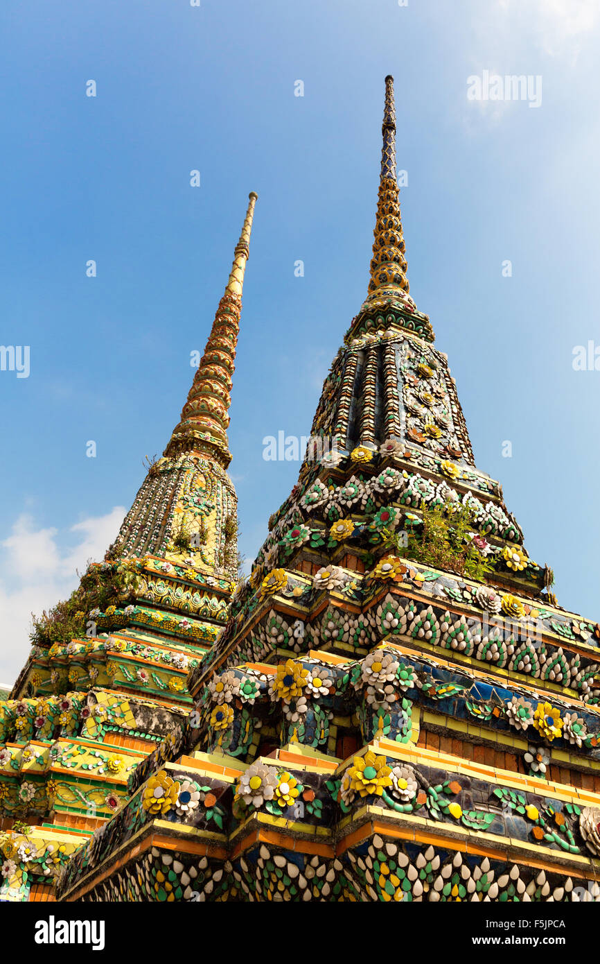 Buddhist pagoda Wat Po Temple, Thailand Stock Photo