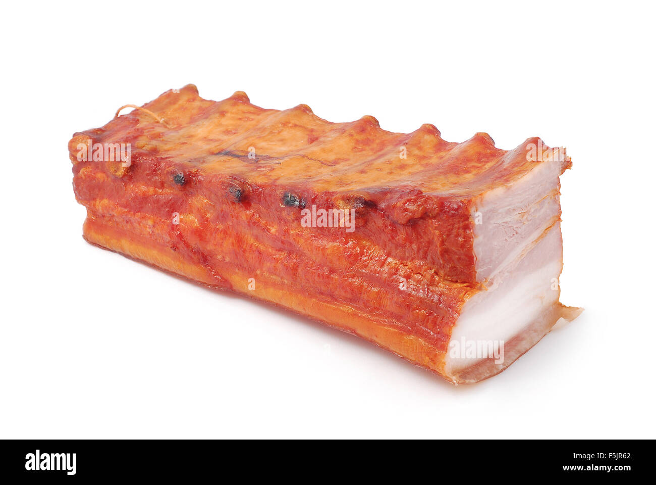 smoked pork ribs Stock Photo