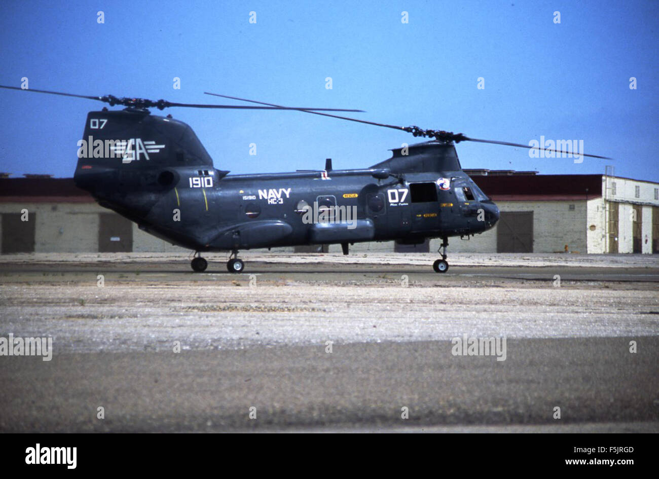 The Vertol CH-46D, serial number 151910, was an iconic tandem-rotor ...