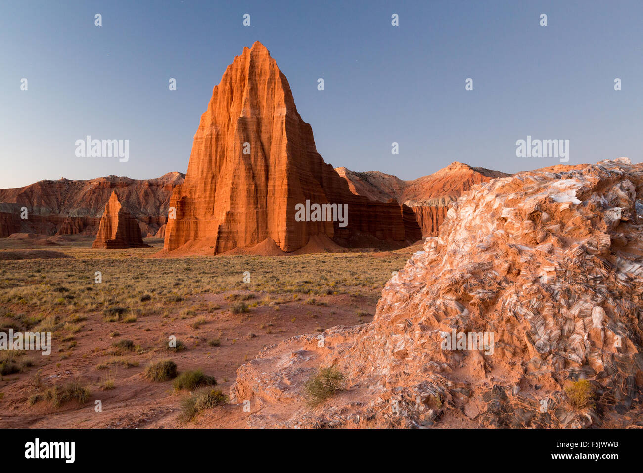 The Temples of the Sun and Moon and Glass Mountain in Cathedral Valley