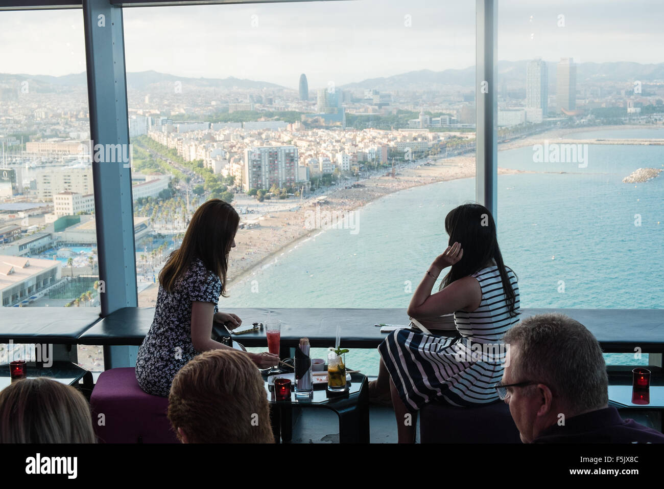 W,Hotel,W Hotel,Barcelona,view,beach,Eclipse,bar,W, Barcelona hotel (also  known as Vela Hotel), Port area, Catalonia,Spain Stock Photo - Alamy