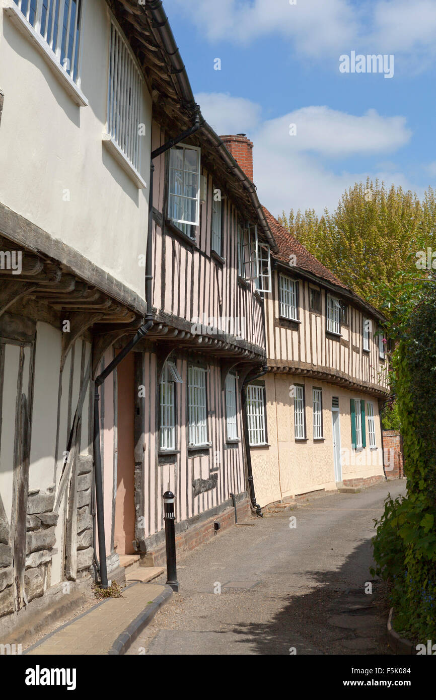 Side street in Boxford, Suffolk Stock Photo Alamy