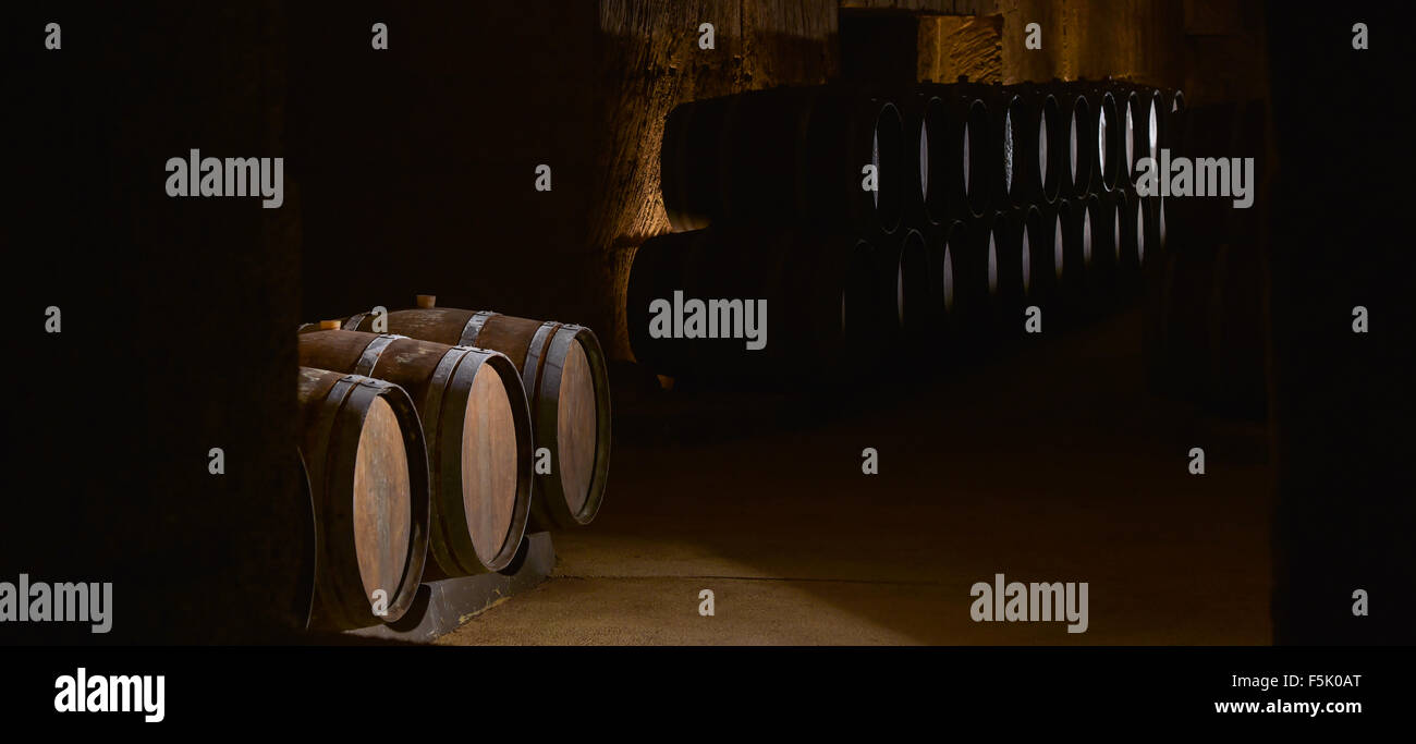 Barrels in Wine CellarBordeaux Vineyard Stock Photo Alamy
