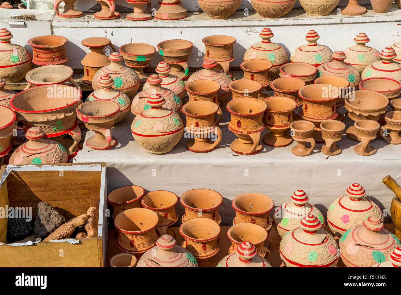 Dubai Heritage Village incense burning clay pots Stock Photo Alamy
