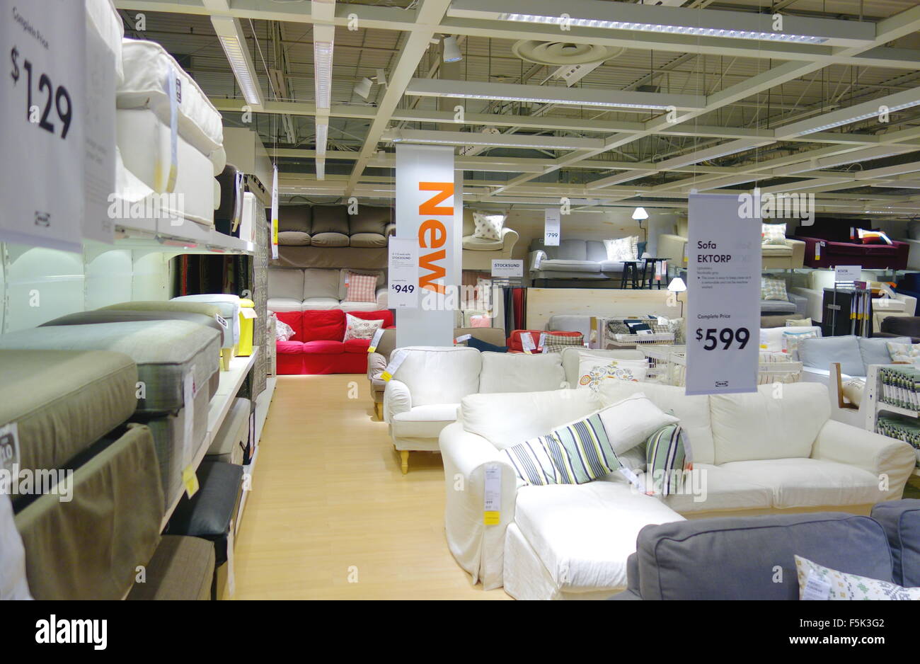Sofas selection at an Ikea store in Toronto, Canada Stock Photo Alamy