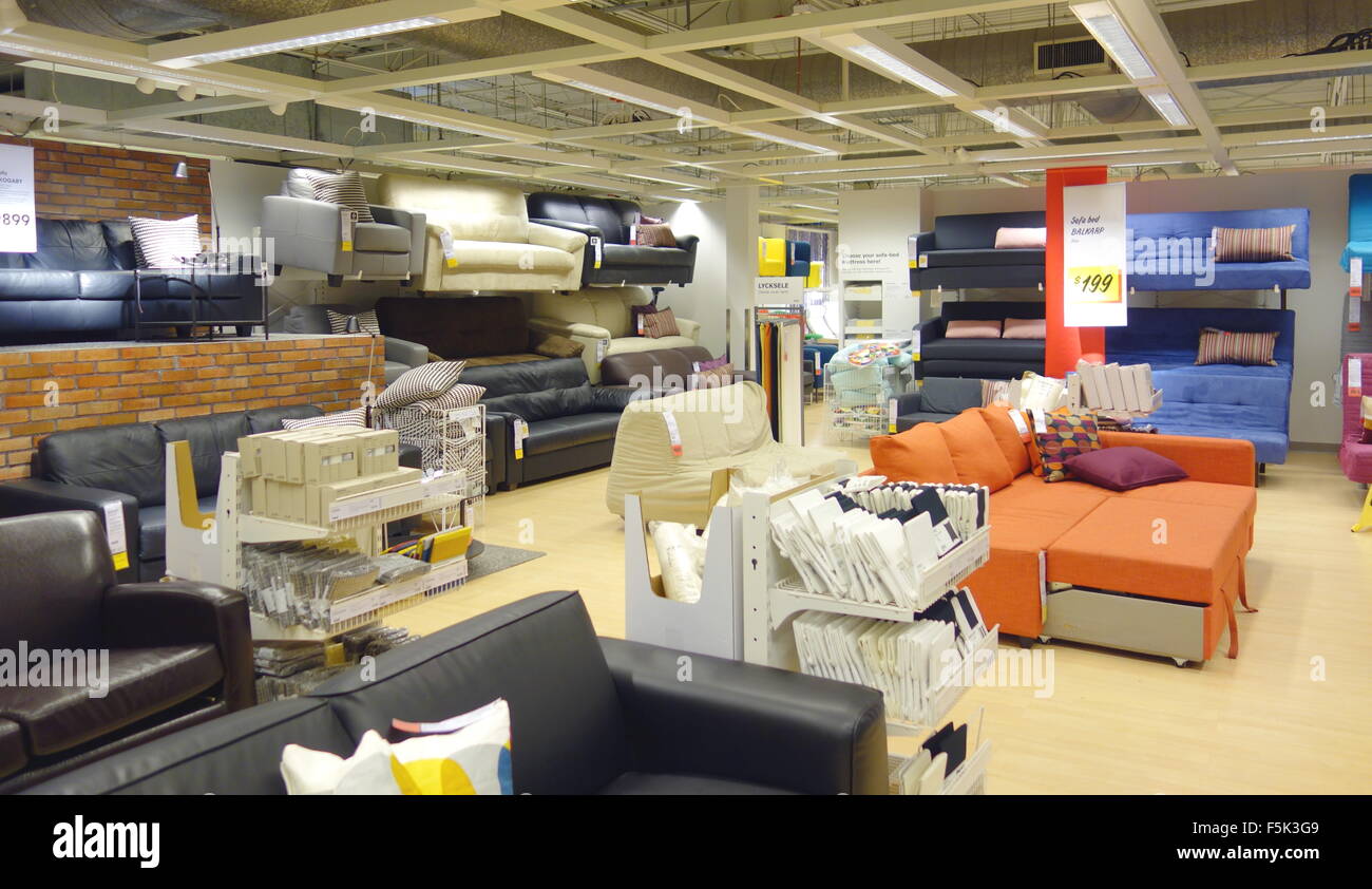 Roux Arena Zeemeeuw Sofas selection at an Ikea store in Toronto, Canada Stock Photo - Alamy