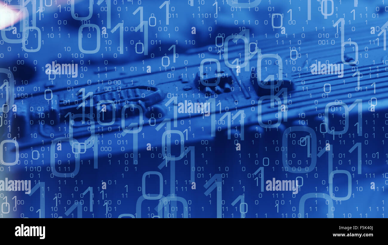 Futuristic technology concept binary background Stock Photo - Alamy