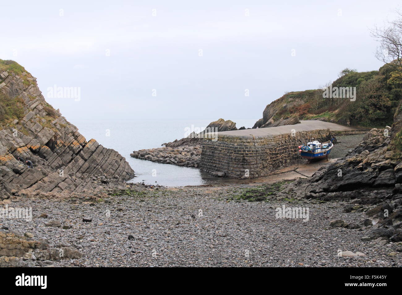 Stackpole Quay, Bosherston, Pembrokeshire, Dyfed, Wales, Great Britain ...