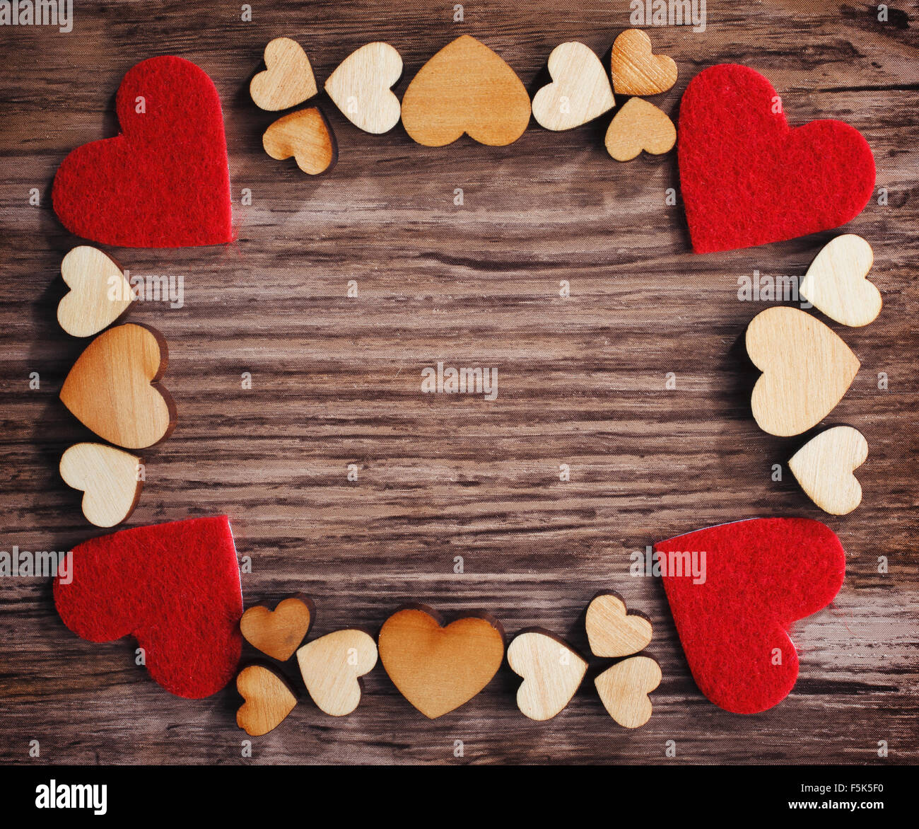 Wooden love frame hi-res stock photography and images - Alamy