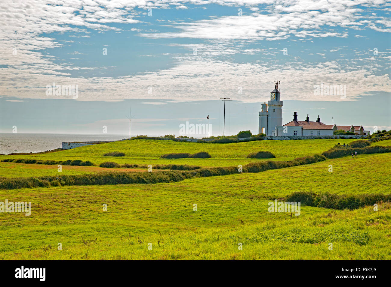 St. Catherine's lighthouse Isle of Wight UK Stock Photo