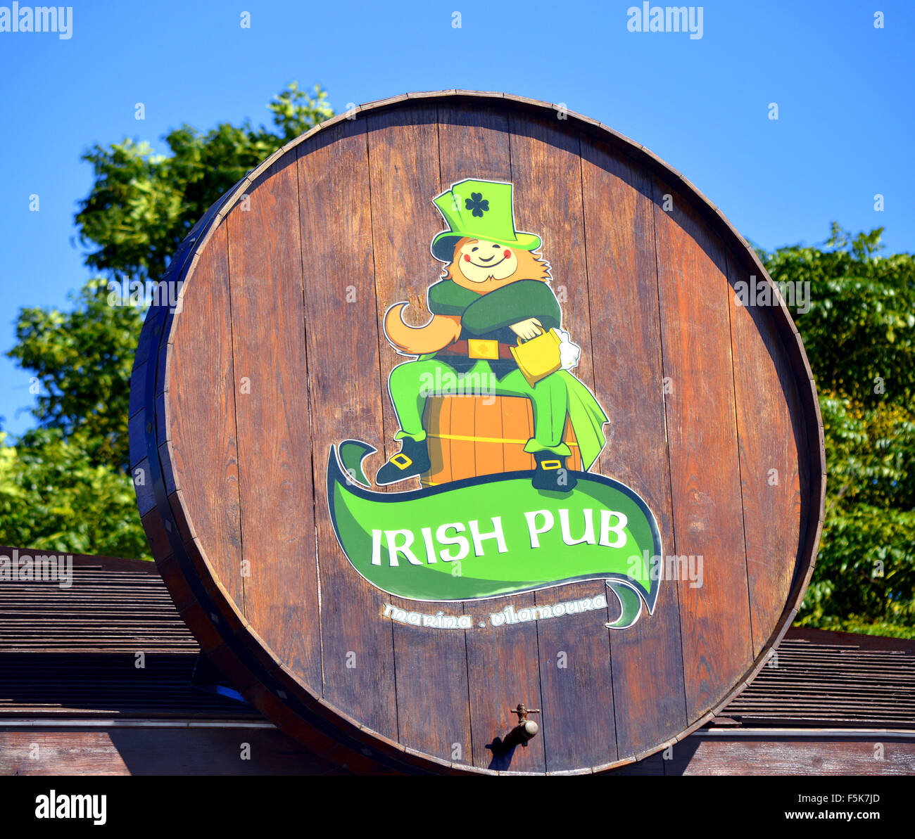 Irish pub sign Stock Photo