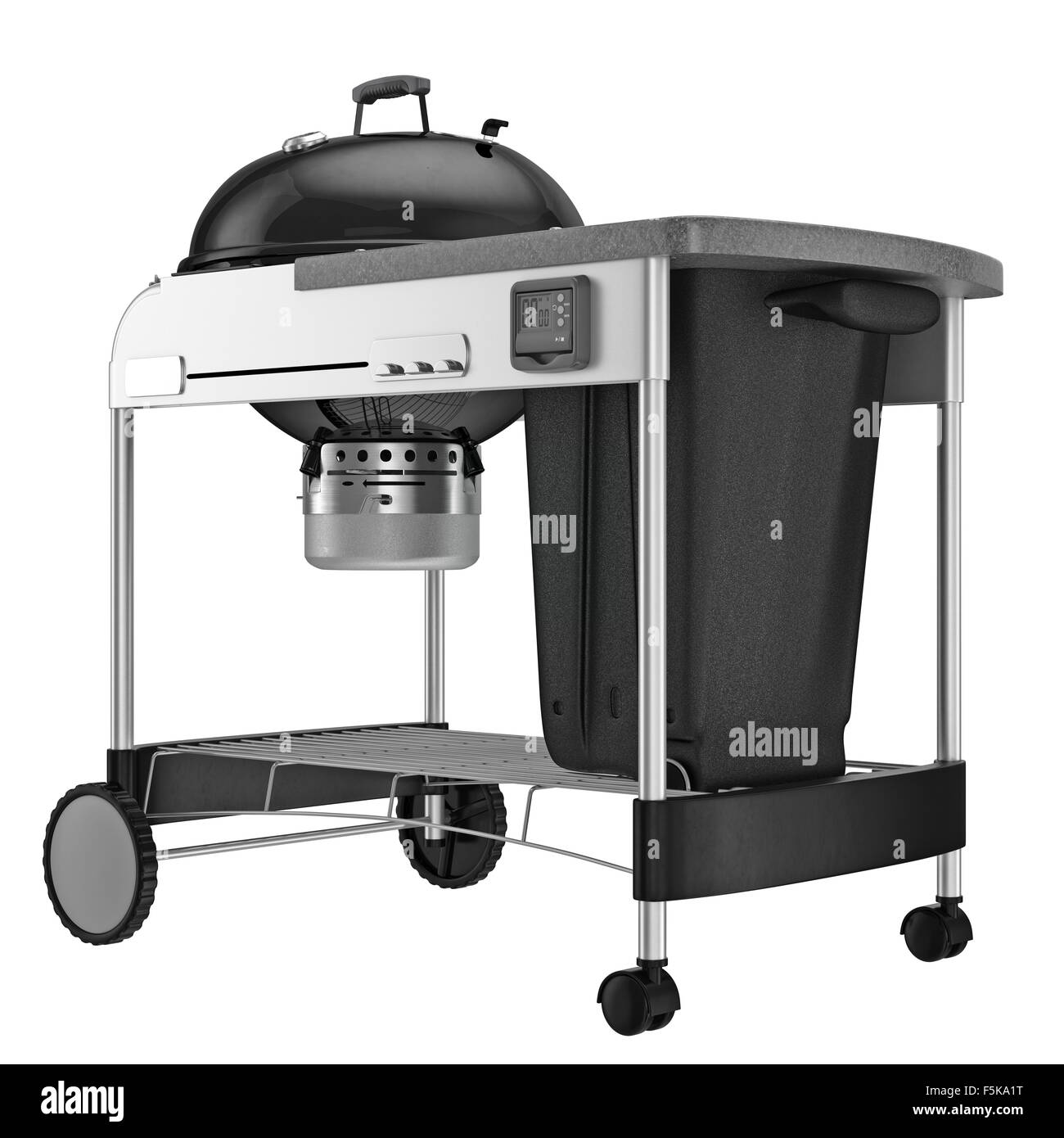 Grilling with charcoal container Stock Photo Alamy