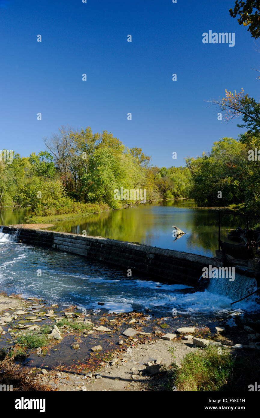 Dam on the Big Blue River, Edinburgh, Indiana Stock Photo Alamy