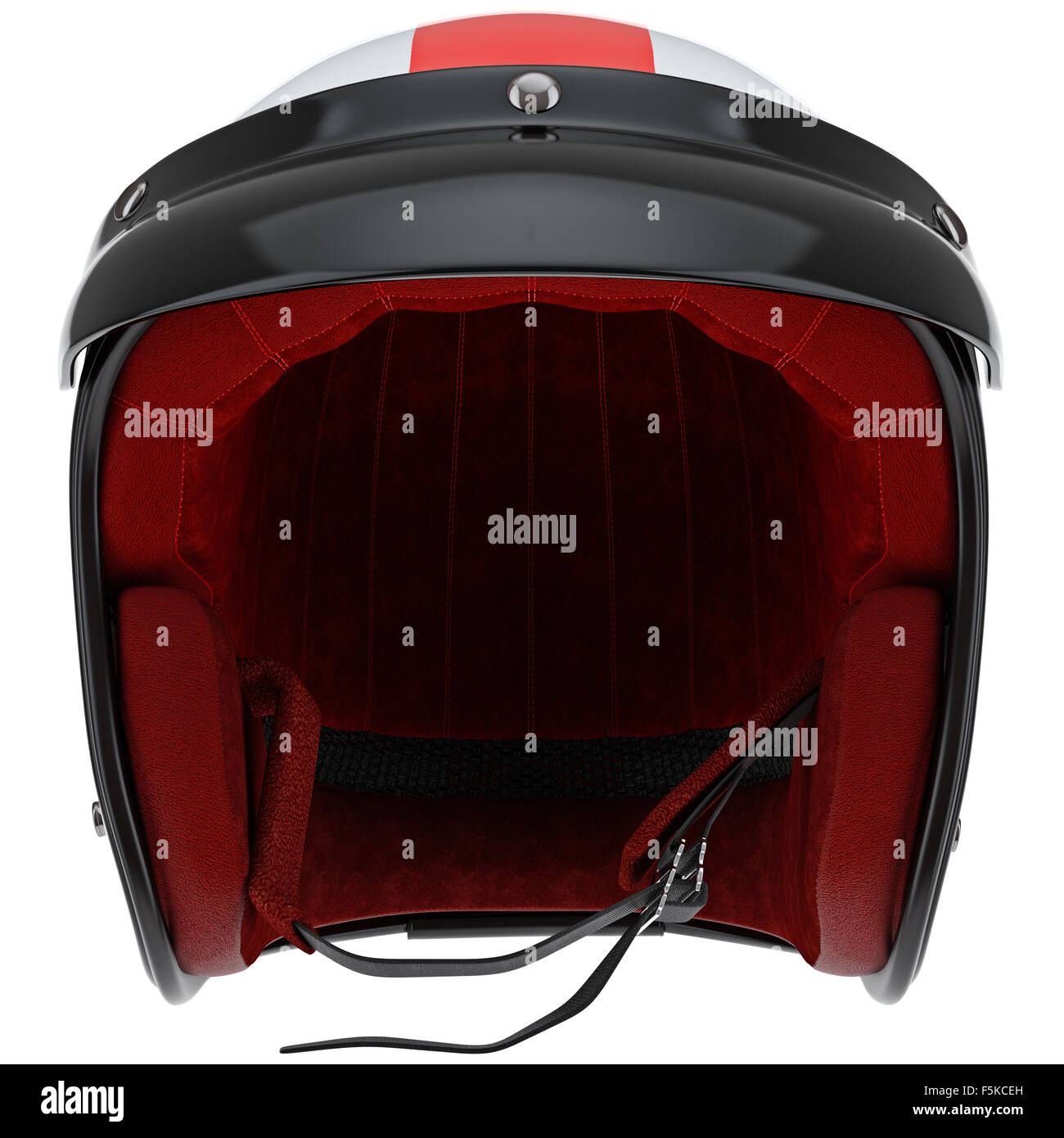 Sports motorcycle helmet with visor front view Stock Photo Alamy