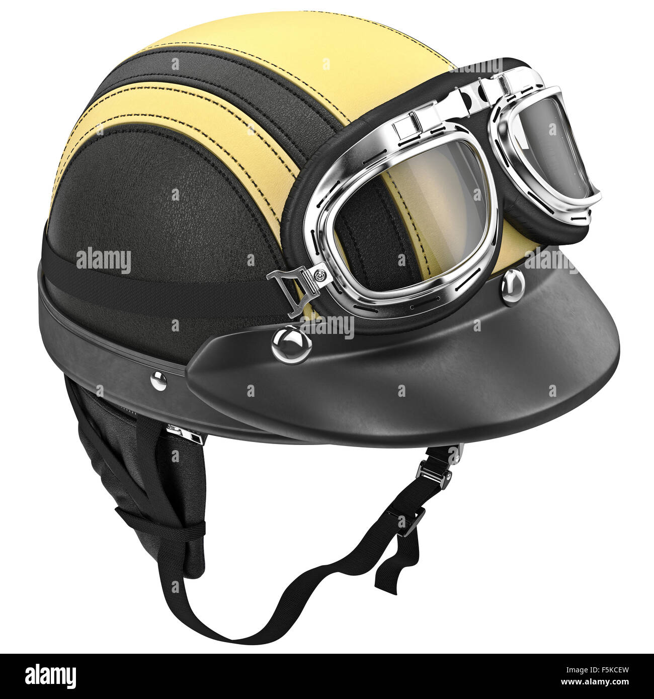 Motorcycle helmet with protective ear of points Stock Photo Alamy