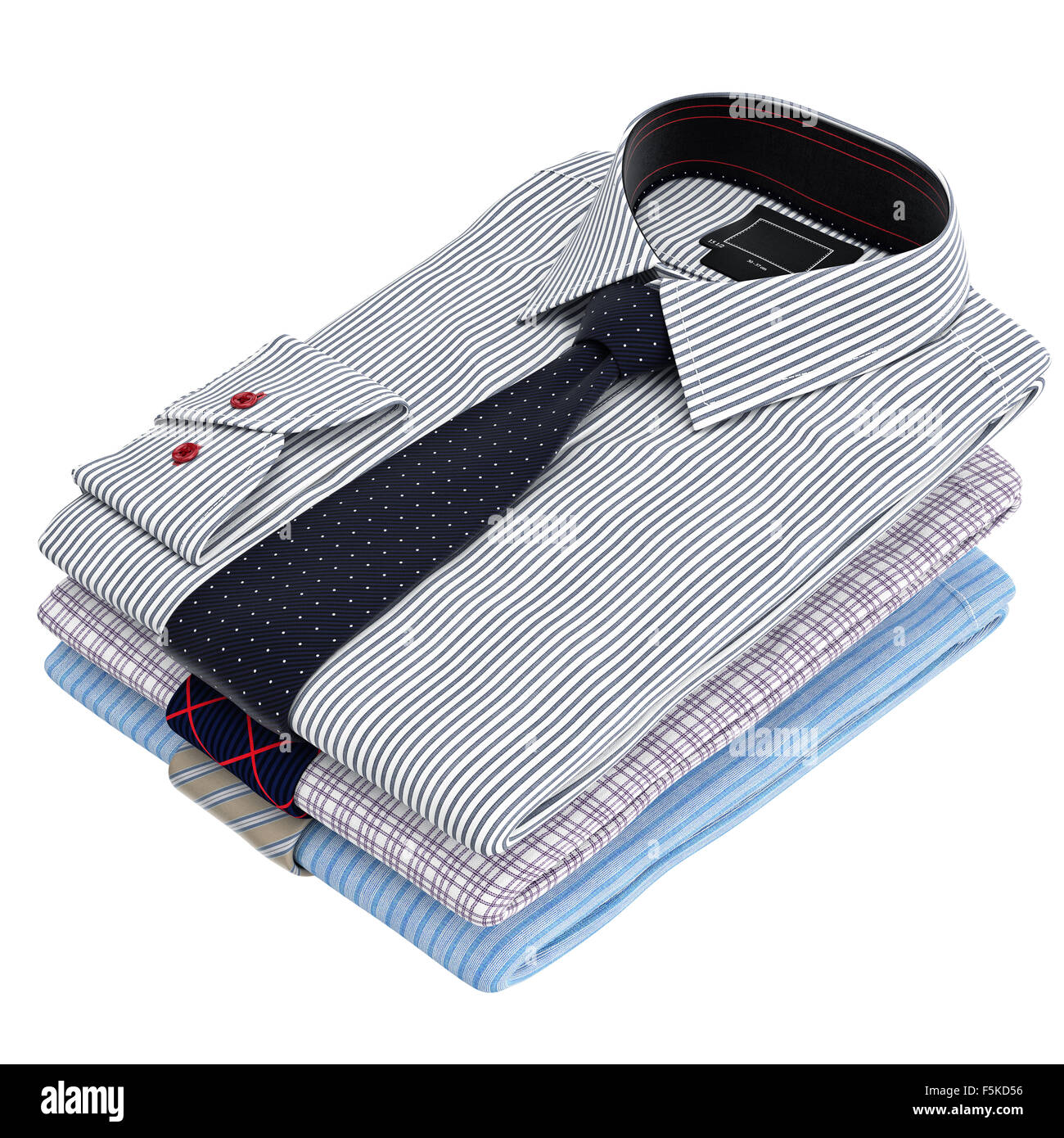 Classic colored men's shirts and ties Stock Photo Alamy