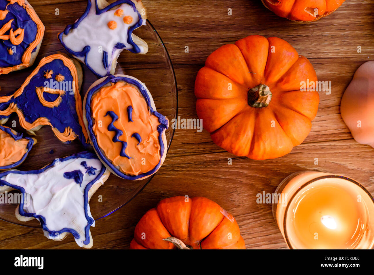 Homemade Halloween Cookies Stock Photo