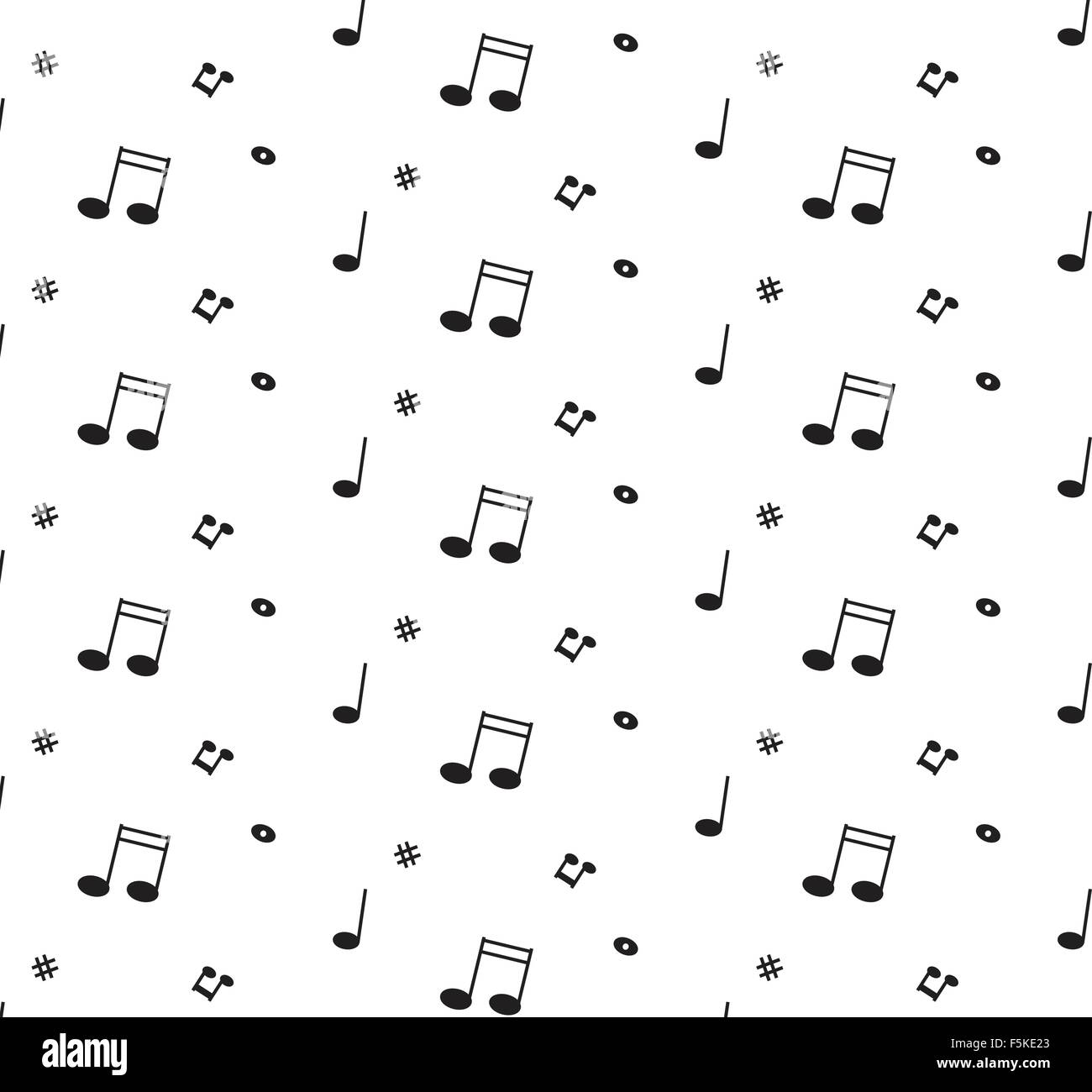 Abstract music pattern background vector illustration for your design ...
