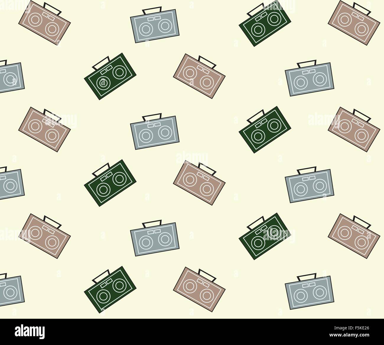 Vector Radio Pattern Background Stock Vector Image & Art - Alamy