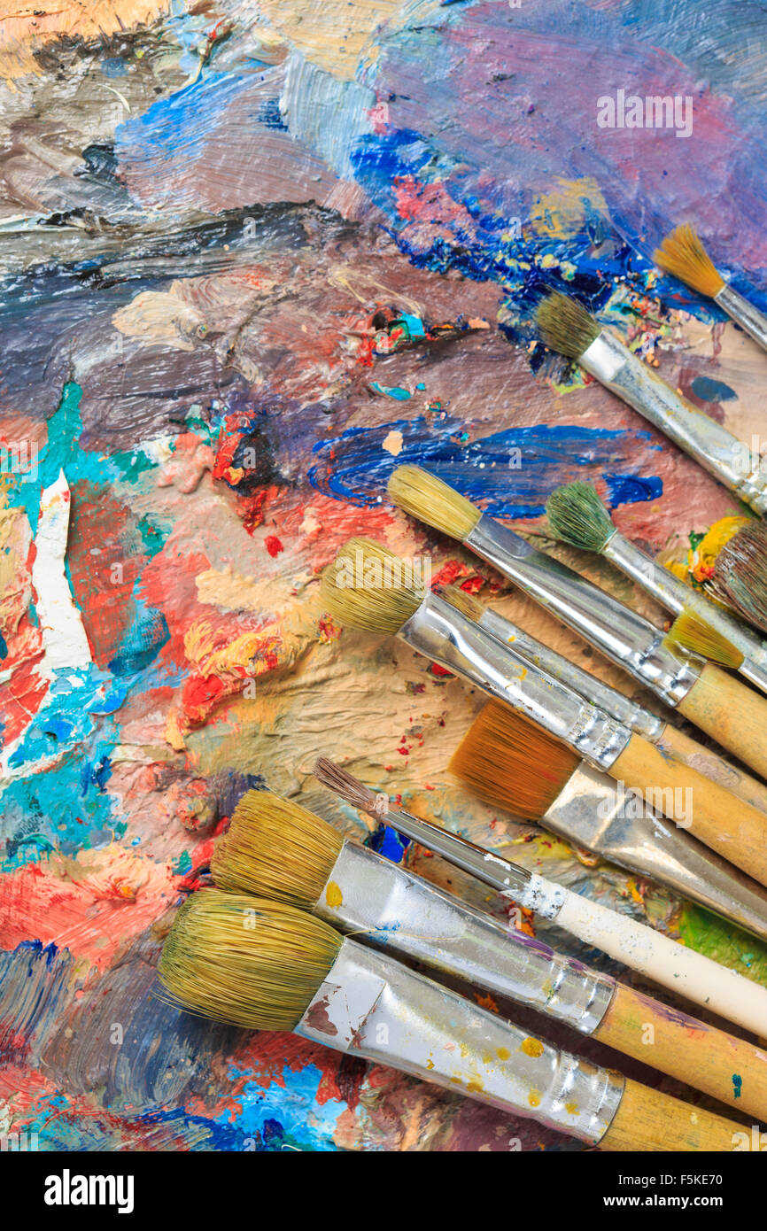 oil drawing board with pen Stock Photo Alamy