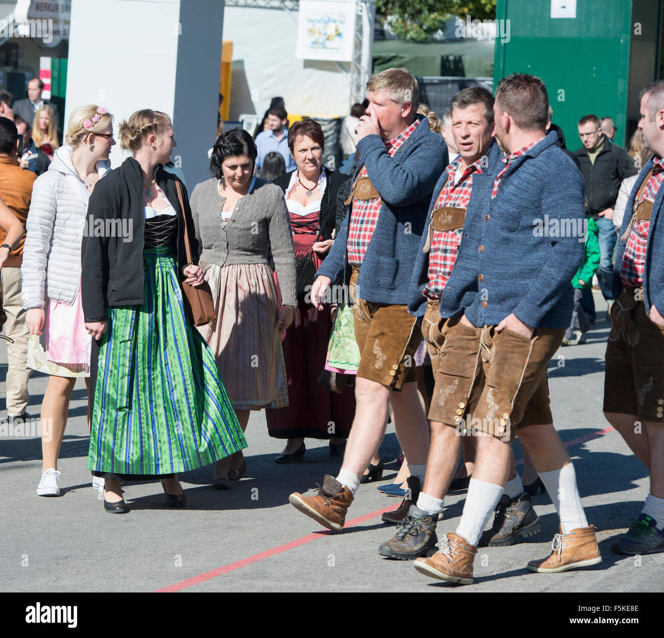 Guys in lederhosen at Oktoberfest in Munich, Germany Stock Photo - Alamy