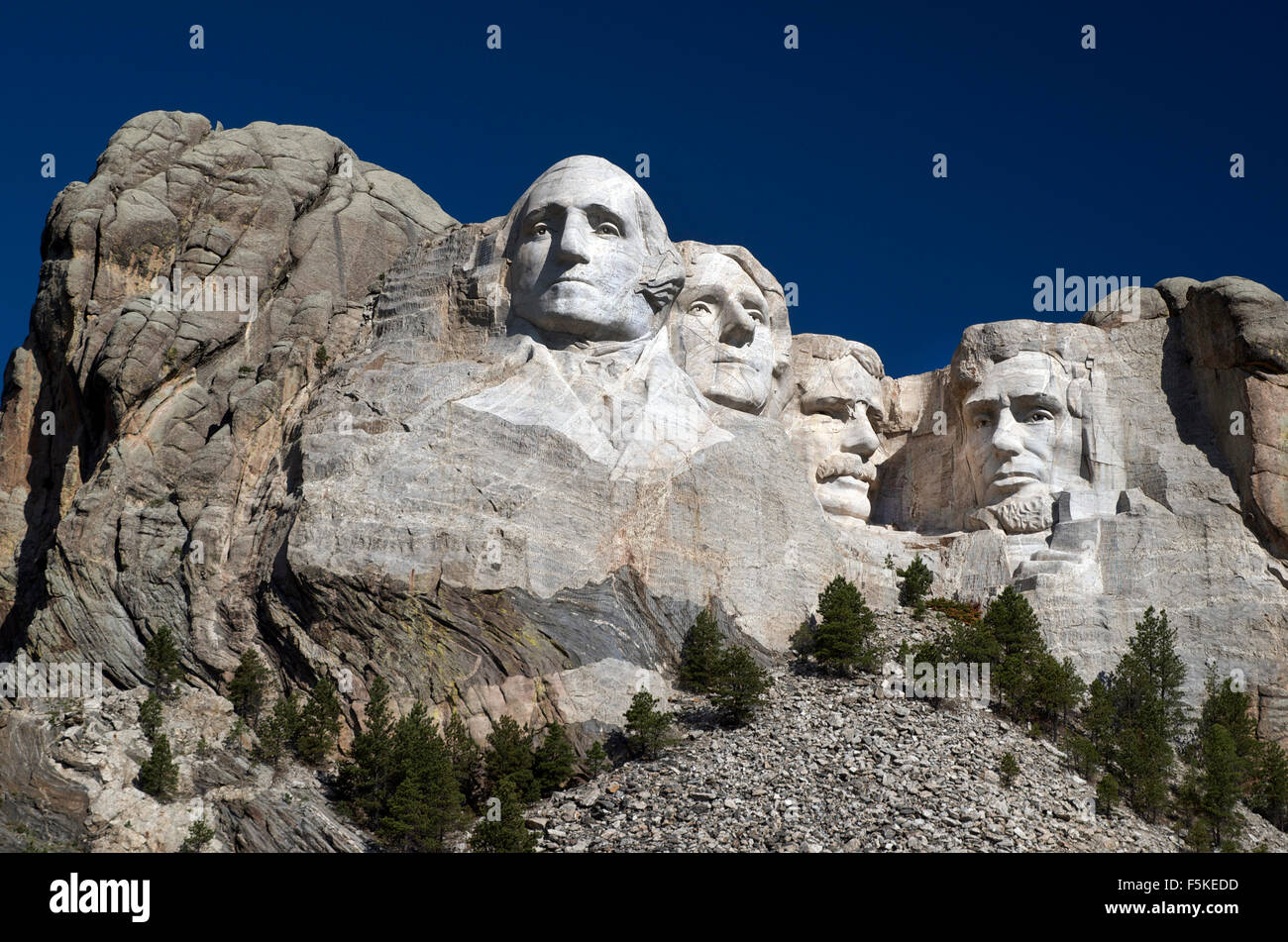 Mt Rushmore National Memorial, U.S. National Park Service Stock Photo