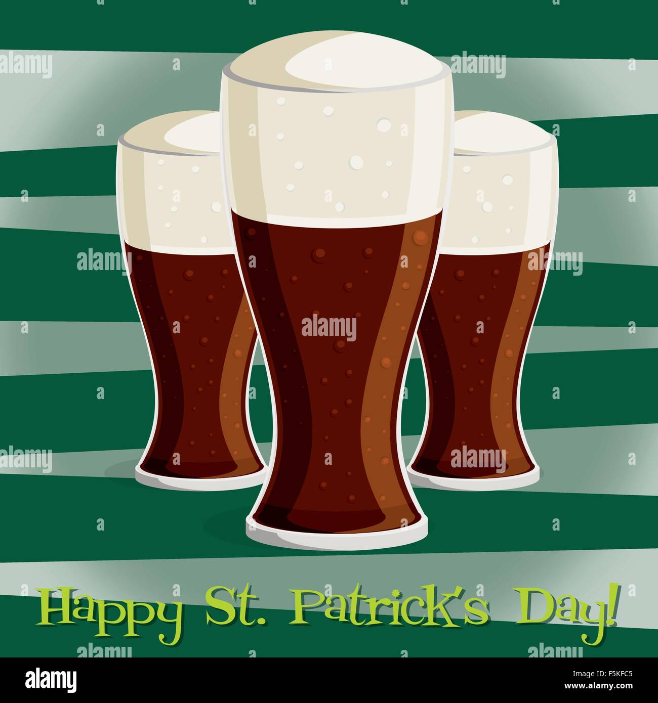 St Patricks Day Guinness Glass Stock Vector (Royalty Free) 1325826761