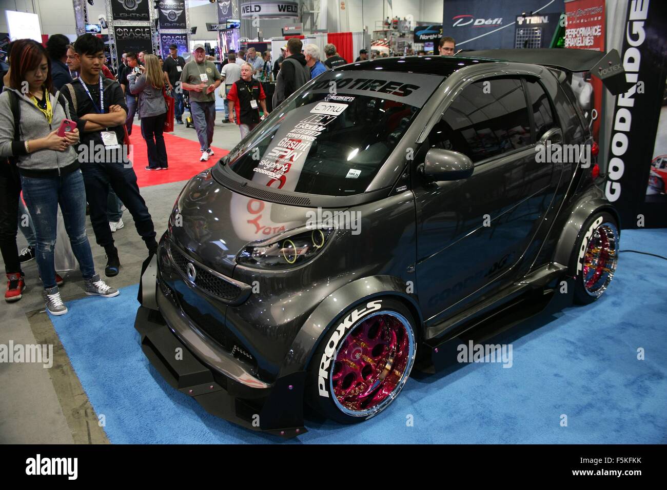 Las Vegas, NV, USA. 5th Nov, 2015. Custom Smart Car in attendance for The  2015 SEMA Show - THU, Las Vegas Convention Center, Las Vegas, NV November  5, 2015. Credit: James Atoa/Everett