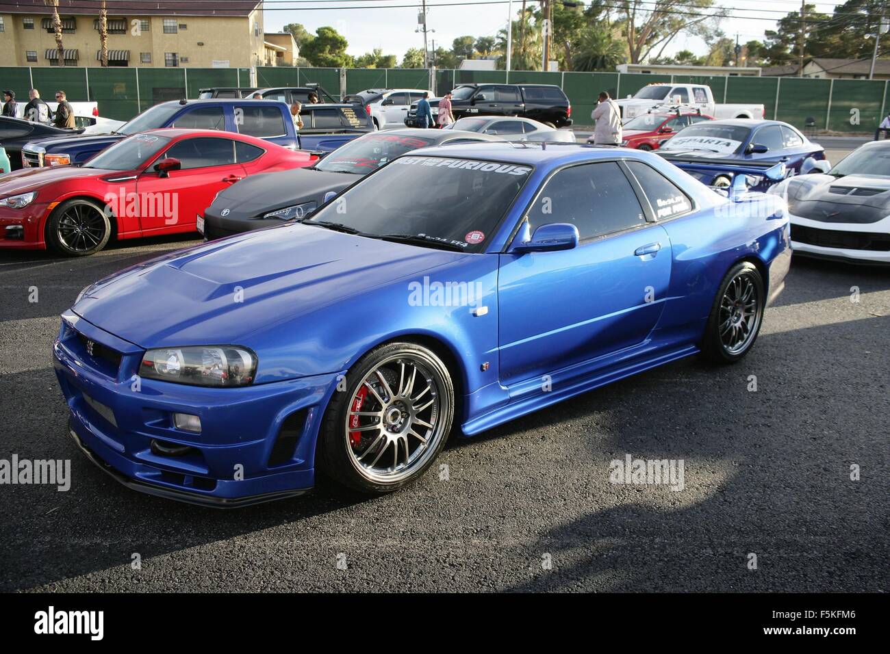 Las Vegas, NV, USA. 5th Nov, 2015. Actor Paul Walker's R34 Nissan Skyline  GT-R Car from 'Fast and Furious' Movie in attendance for The 2015 SEMA Show  - THU, Las Vegas Convention