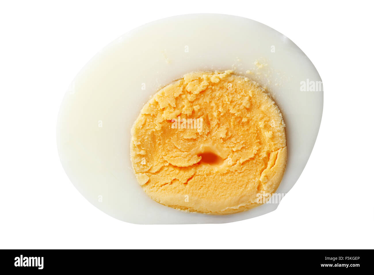 Cross section of boiled egg Stock Photo Alamy