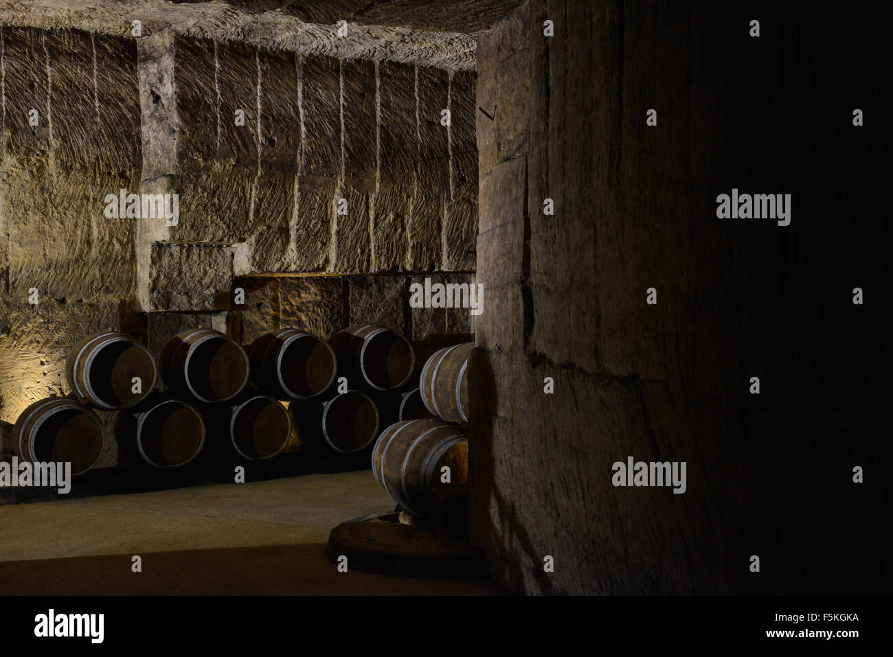 Barrels in Wine CellarBordeaux Vineyard Stock Photo Alamy