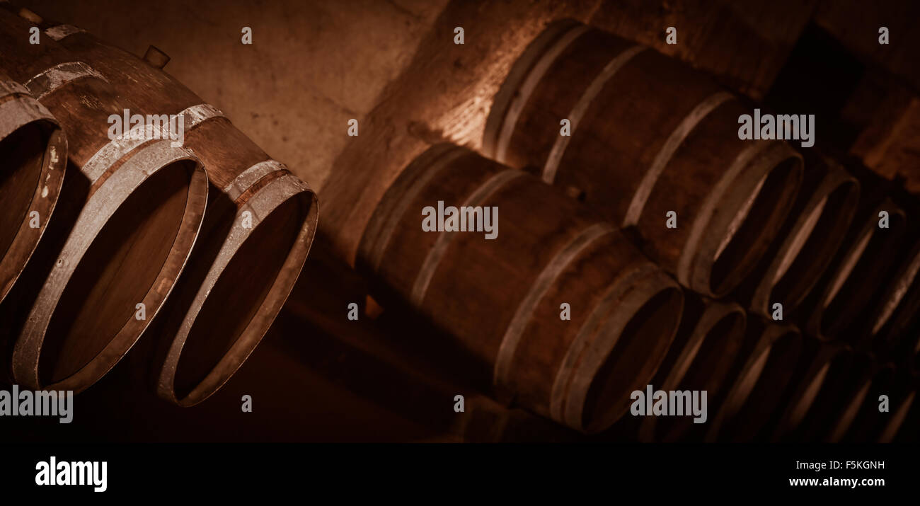 Barrels in Wine CellarBordeaux Vineyard Stock Photo Alamy