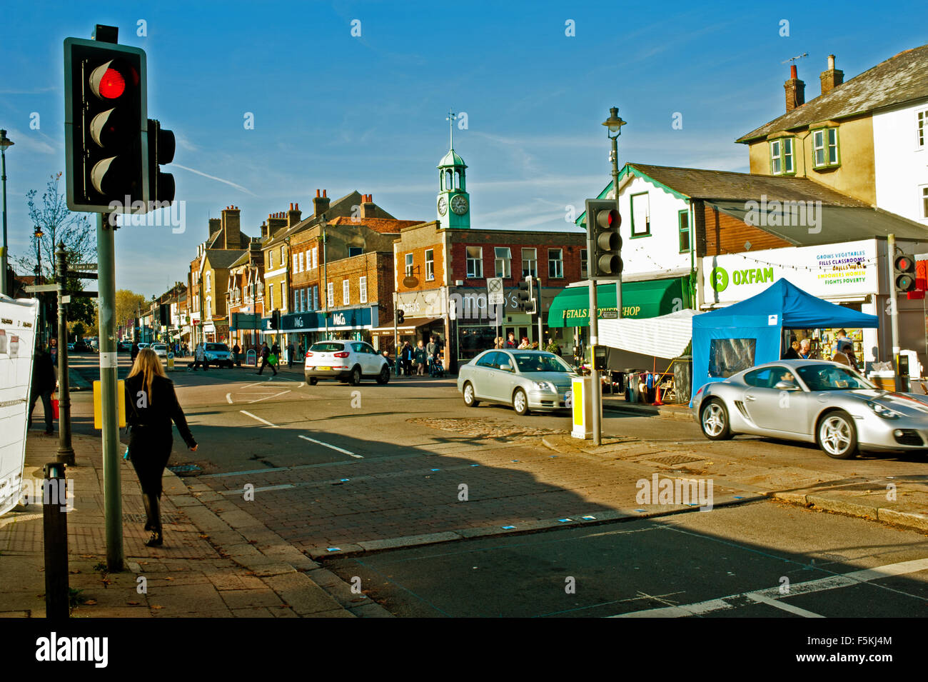 Berkhamsted High Street, Hertfordshire Stock Photo