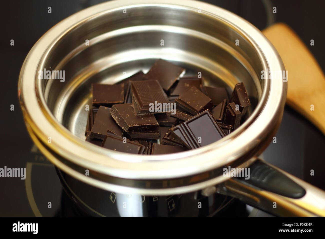 Melt Chocolate in a saucepan pic
