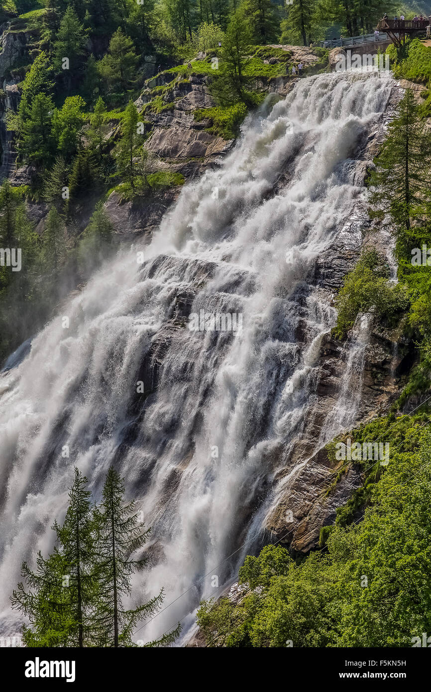 Toce Waterfall Italy piedmont val Formazza Toce Waterfall Stock Photo - Alamy