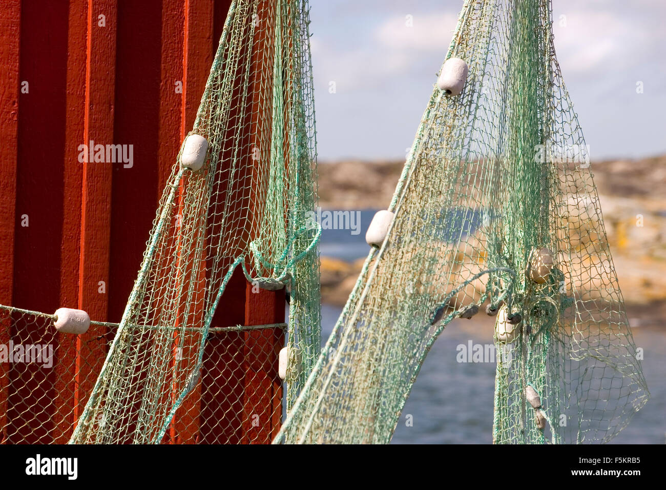 Collapsed Secured Fishing Nets Port Texture Stock Photo 1145382137