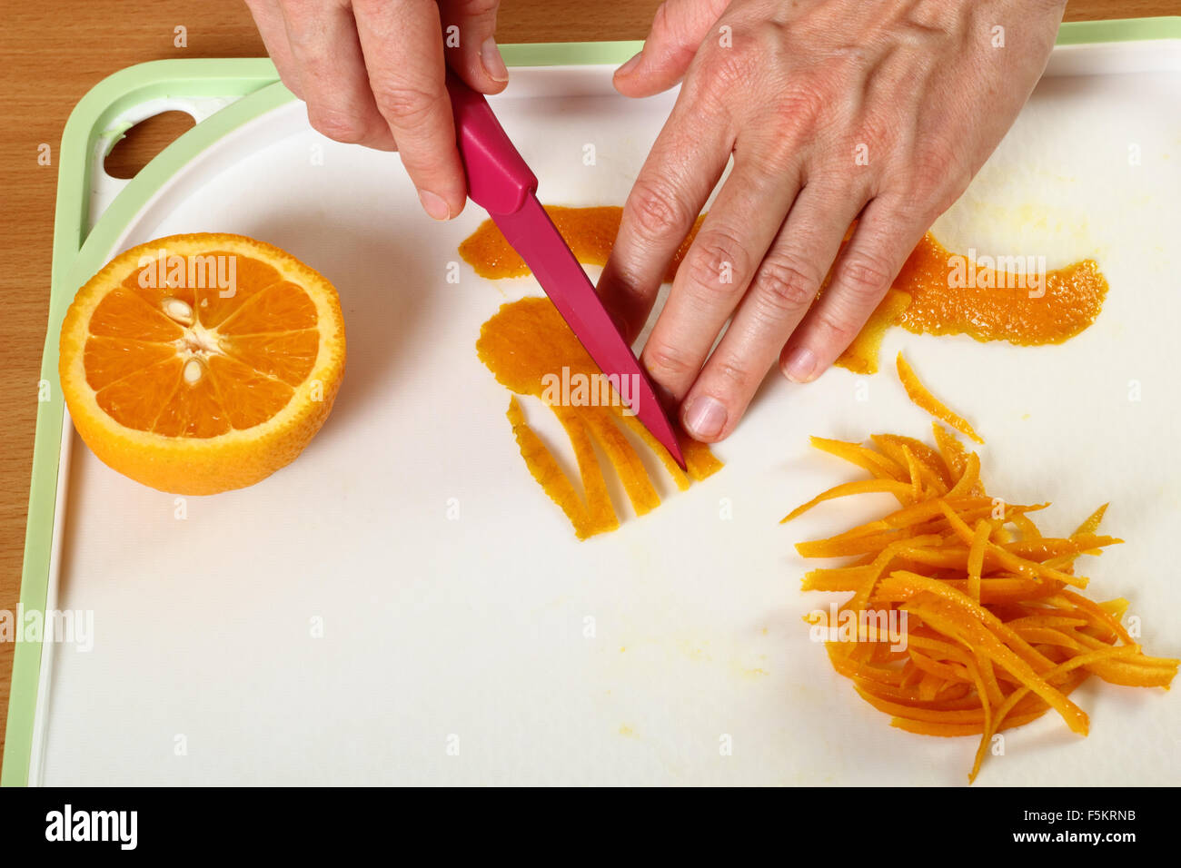 Candied Orange Zest Cooking. Series Stock Photo Alamy
